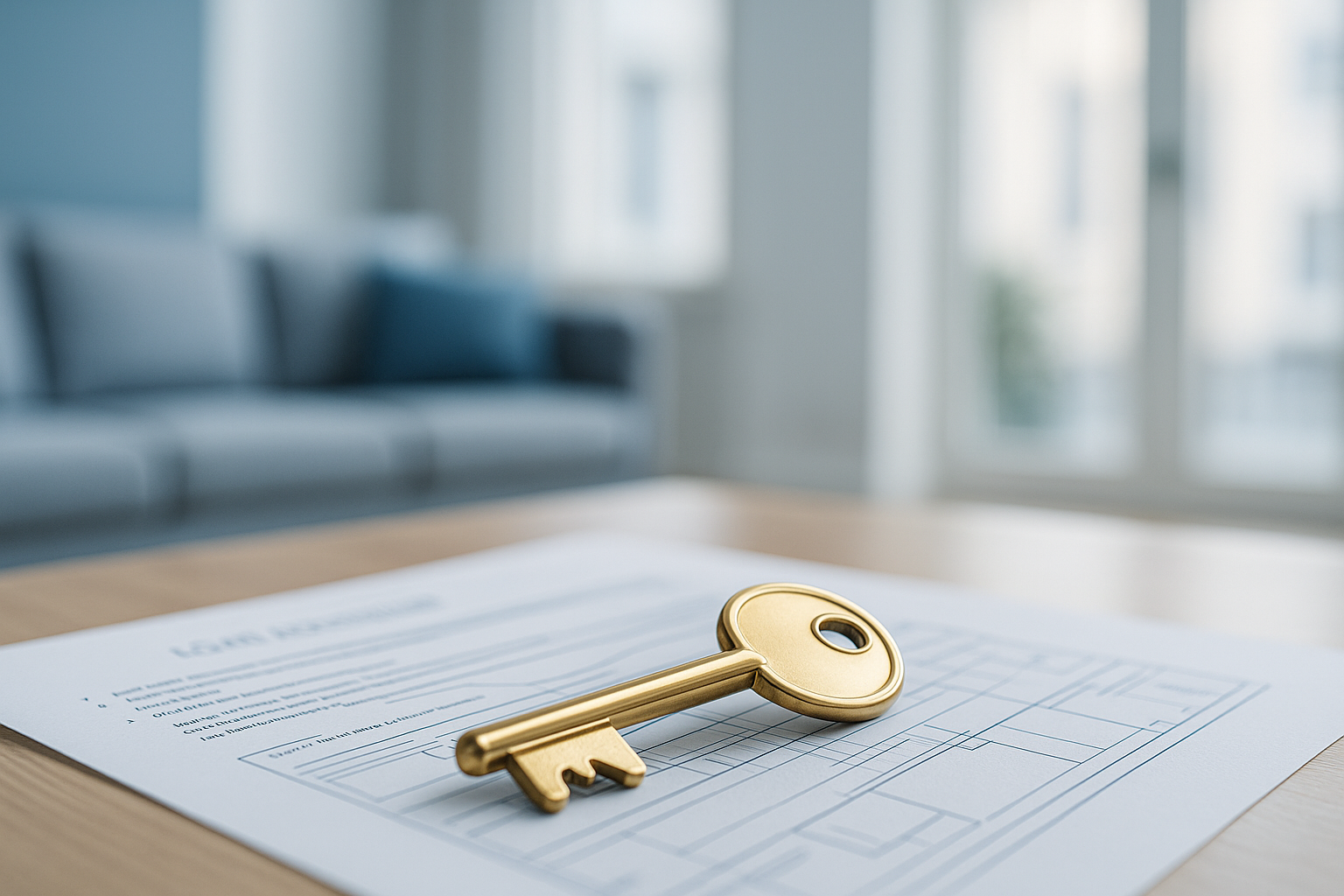 aux immobiliers stables en France à l’automne 2025 – clé posée sur contrat de crédit immobilier