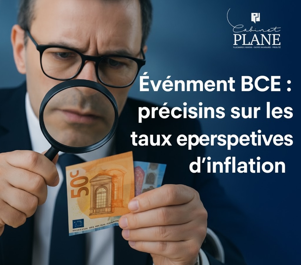 Homme observant des billets en euros avec une loupe illustrant la décision de la BCE de maintenir les taux directeurs à 2% en octobre 2025
